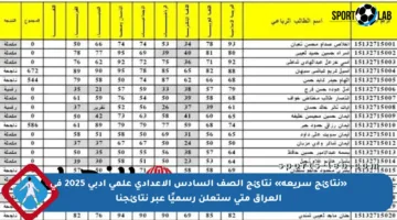 «نتائج سريعة» نتائج الصف السادس الإعدادي علمي أدبي 2025 في العراق متى ستعلن رسميًا عبر نتائجنا